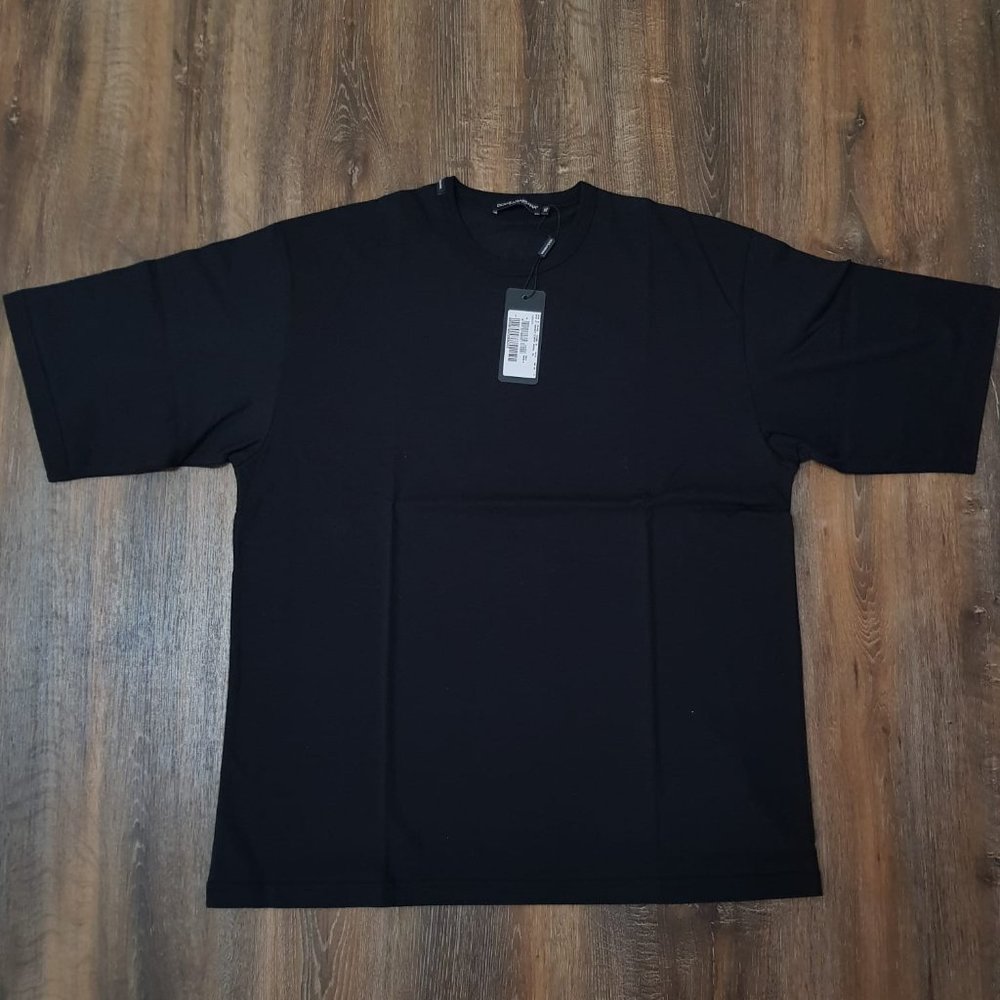 Dolce & Gabbana Logo Printed Black T-Shirt